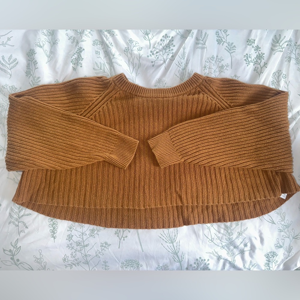 Aeropostale Burnt orange crop sweater